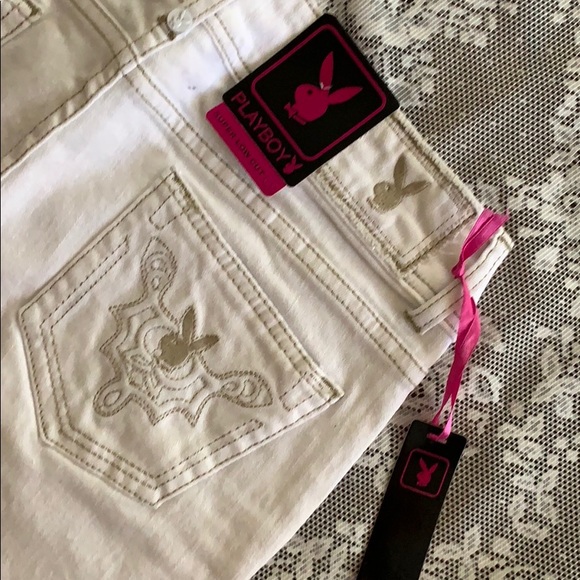 PLAYBOY Denim - New PLAYBOY supreme white skinny denim jeans